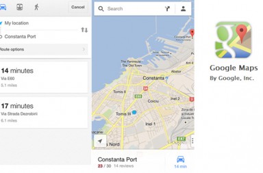 Google maps pentru iPhone