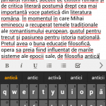 Swype test scriere