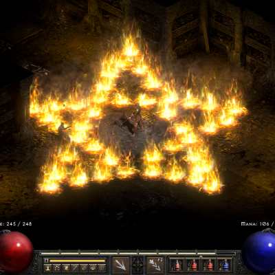 Diablo 2 - Resurrected: Fire Pentagram