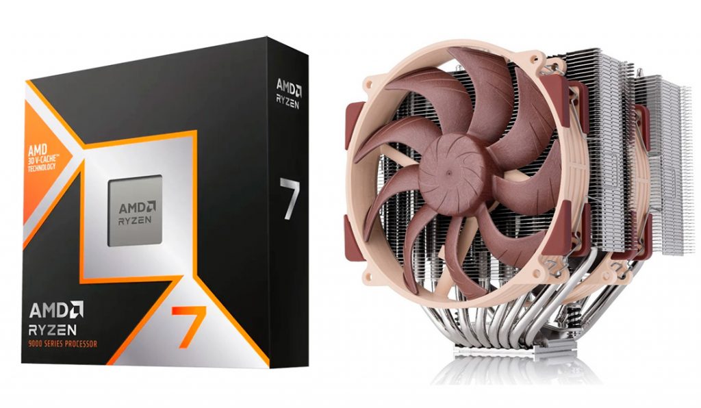 AMD Ryzen 7 9800X3D + Noctua NH-D15 G2