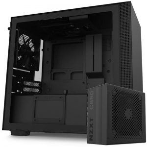 Carcasa NZXT H210i TG Black si Sursa NZXT C650