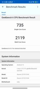 Redmi Note 12 Pro - Geekbench 6